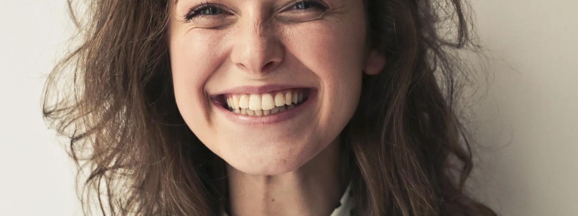 woman smiling